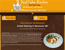 Tablet Screenshot of ducktaleskitchen.com